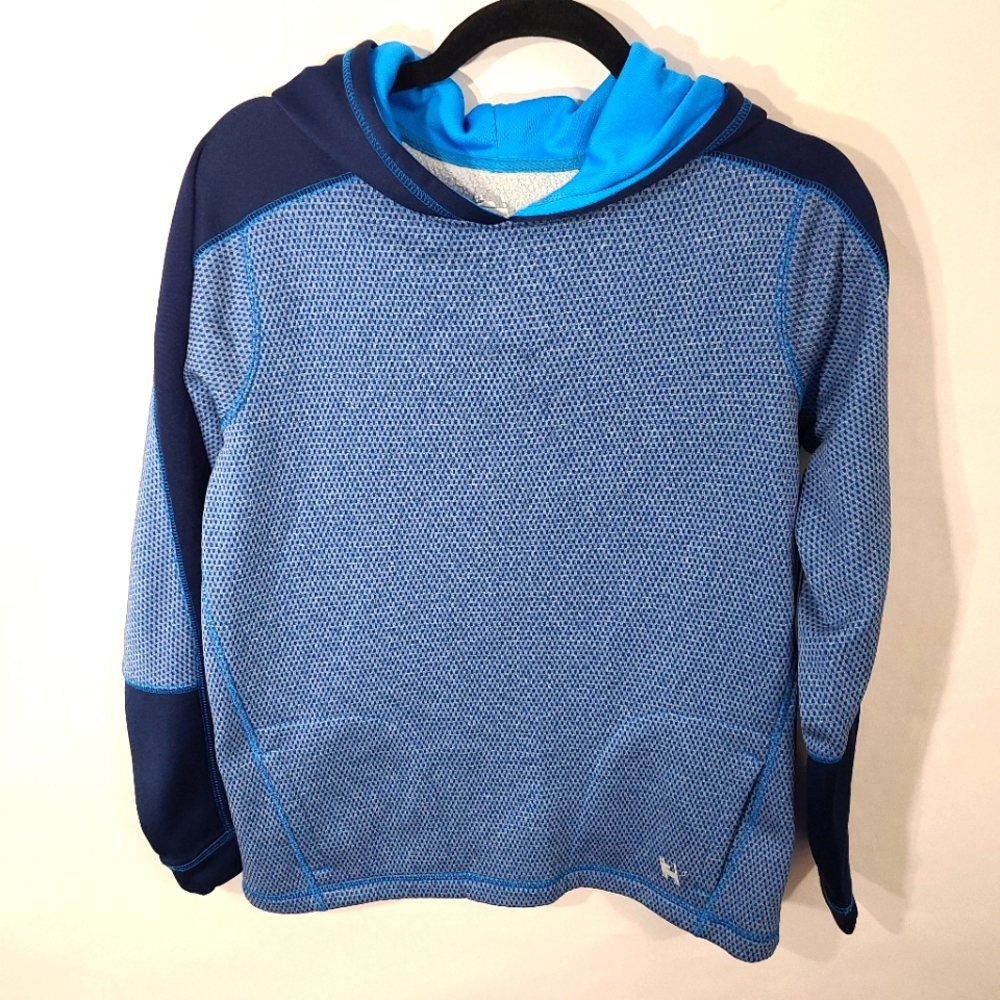 Mambo Australia Boys Size L 14-16 Hooded Sweatshirt with Pockets Blue Hoodie